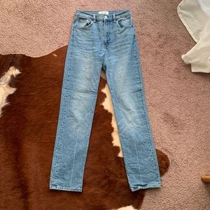 REFORMATION LIZA ULTA HIGH RISE STRAIGHT JEANS